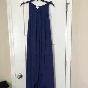 Navy blue maxi dress